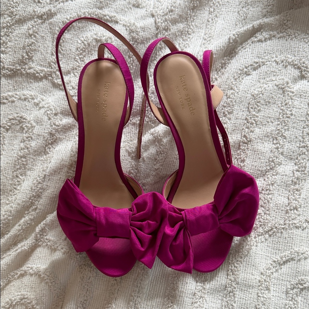 Kate Spade Fuchsia Bow Heels